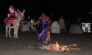 Vecinos del pueblo vuelven a sorprender con la actuación que representa el nacimiento de Jesús.  