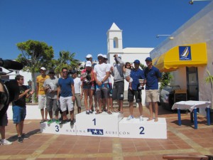 El podio en Playa Blanca lo completaron Gustavo Martínes y Alejandro Morales. 