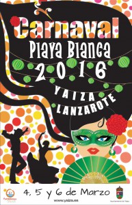 cartel Carnaval Playa Blanca 2016