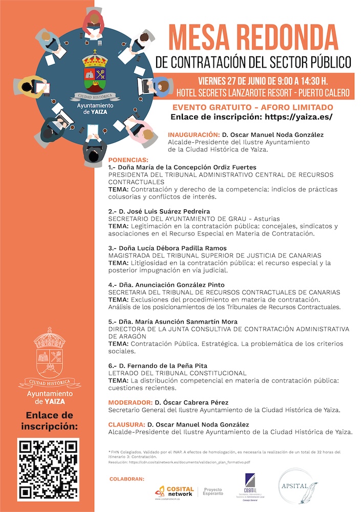 cartel mesa redonda